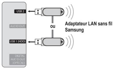 SAMSUNG UN40B6000 - □ Connexion au réseau - Sans fil - 1