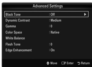 SAMSUNG UN40B6000 - Black Tone → Off / Dark / Darker / Darkest - 1