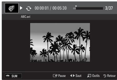 SAMSUNG UN40B6000 - Lecture d'un fichier film - 1