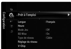 SAMSUNG UN40B6000 - Affichage des menus - 1