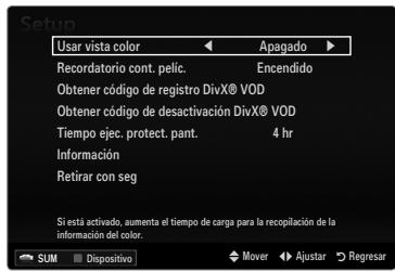 SAMSUNG UN40B6000 - - Obtener codigo de registro de DivX® VOD - 1