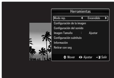SAMSUNG UN40B6000 - Menús de opciones de la reproducción de películas - 1