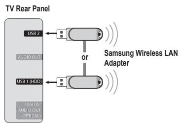 SAMSUNG UN40B6000 - □ Network Connection - Wireless - 1