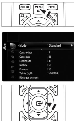 SAMSUNG UN40B6000 - Utiliser l'affichage à l'écran OSD (On Screen Display) - 1