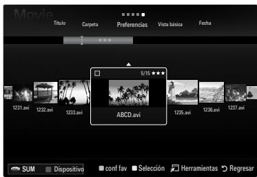 SAMSUNG UN40B6000 - Clasificación de la lista de películas - 1