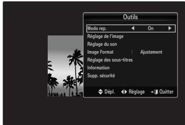 SAMSUNG UN40B6000 - Options du menu Lecture de film - 1
