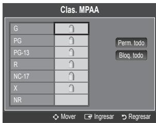 SAMSUNG UN40B6000 - Clas. MPAA - 1