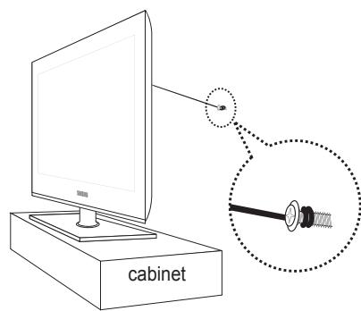 SAMSUNG UN40B6000 - ■ To prevent the TV from falling: - 3
