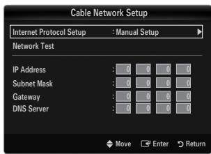 SAMSUNG UN40B6000 - Cable Network Setup-Manual - 1