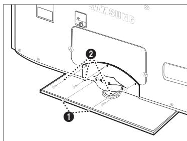 SAMSUNG UN40B6000 - Installing the Stand - 2