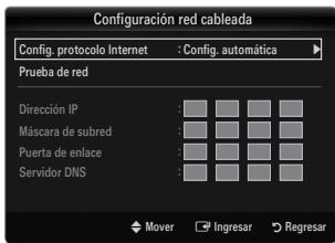 SAMSUNG UN40B6000 - Configuración red cableada-Config. automática - 1