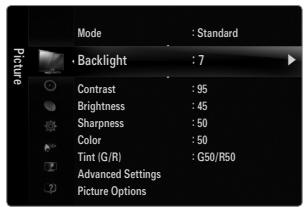 SAMSUNG UN40B6000 - ☐ Operation the OSD (On Screen Display) - 4