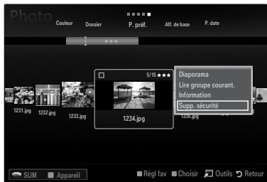 SAMSUNG UN40B6000 - Retrait sûr d'un dispositif de mémoire USB - 1