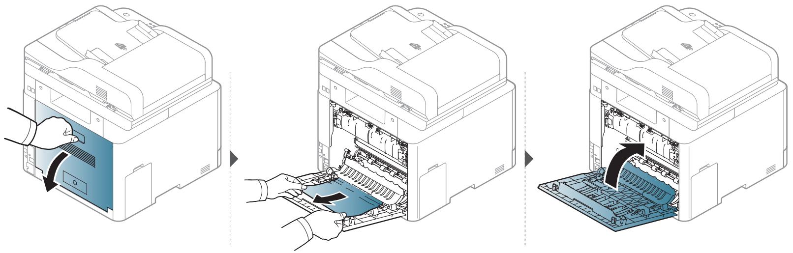 SAMSUNG CLX-4195N - Im Bereich der Duplex-Einheit - 2