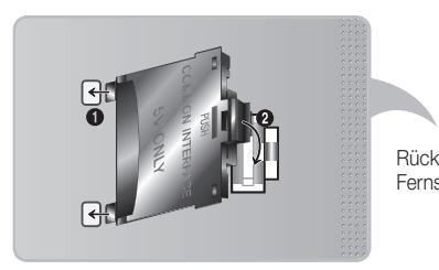 SAMSUNG UE-46ES8000 - Befestigen des Cl-Kartenadapters - 2