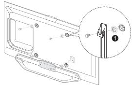SAMSUNG UE-46ES8000 - Vorbereitung zum Anbringen der Wandhalterung - 2