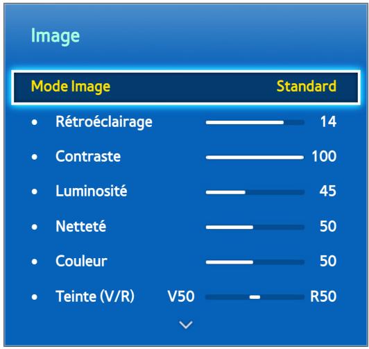 SAMSUNG UE75F6400 - Modification du mode image - 1