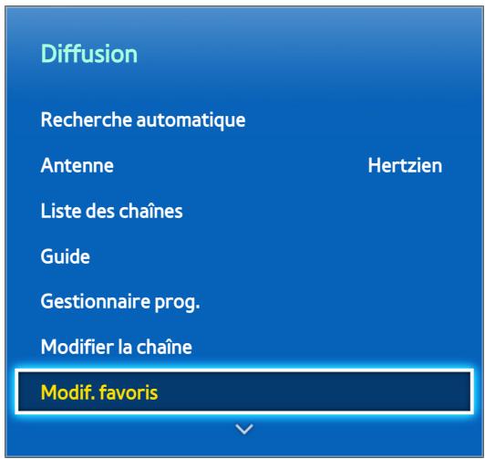 SAMSUNG UE75F6400 - Chaînes favorites - 1