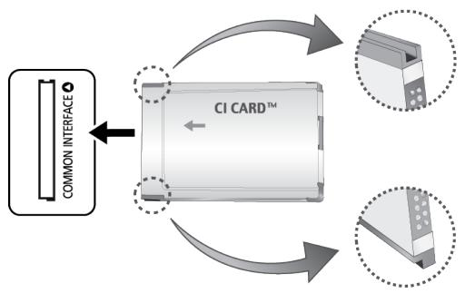 SAMSUNG UE75F6400 - Pour connecter la carte d'interface commune (CI CARD), procédez comme suit : - 1