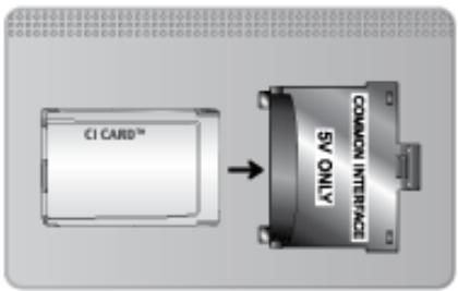 SAMSUNG UE75F6400 - Pour connecter l'adaptateur de carte d'interface commune (CI), procédez comme suit : - 2