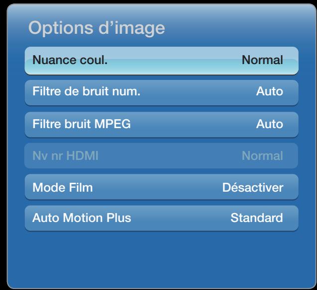 SAMSUNG UN40D6300 - Options d'image - 1