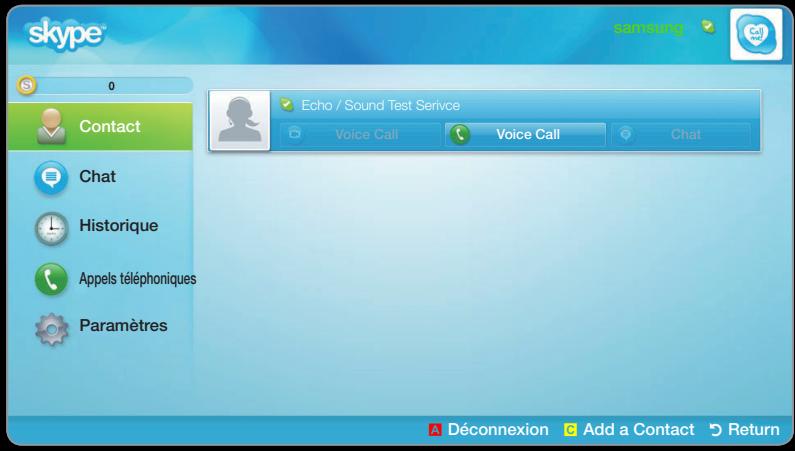 SAMSUNG UN40D6300 - Skype DEL série 6300, 6500 et 6900 - 1