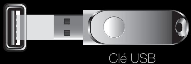 SAMSUNG UN40D6300 - Branchement d'une clé USB - 1