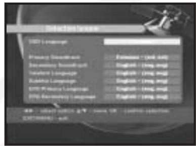 SAMSUNG DSB-9401V - Sélection langueue - 1