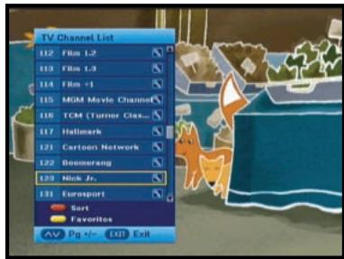 SAMSUNG DCB-H360R - Favorite Channel List - 1