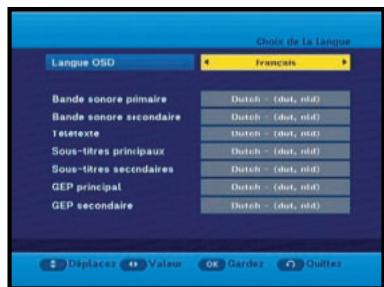 SAMSUNG DCB-H360R - Sélection de la langue - 1
