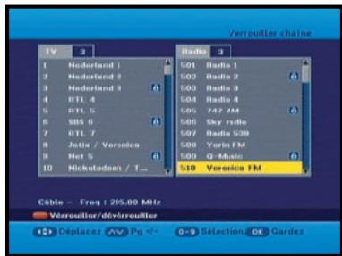 SAMSUNG DCB-H360R - Régler le verrouillage des canaux - 1