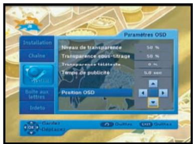 SAMSUNG DCB-H360R - Position de l'affichage à l'écran - 1