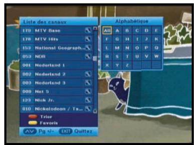 SAMSUNG DCB-H360R - Liste alphabetique des canaux - 3