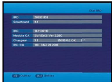 SAMSUNG DCB-H360R - IRD Status - 1