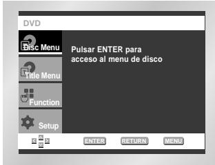 SAMSUNG DVD-E137B - Uso del menu del disco - 1