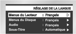 SAMSUNG DVD-E137B - Choix de la langue du menu du disque - 2
