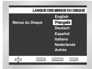 SAMSUNG DVD-E137B - Choix de la langue du menu du disque - 4
