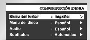 SAMSUNG DVD-E137B - Utilizando el idioma del menu del disco - 2