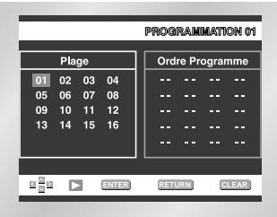 SAMSUNG DVD-E137B - Programmation de la lecture (CD/MP3/WMA) - 2