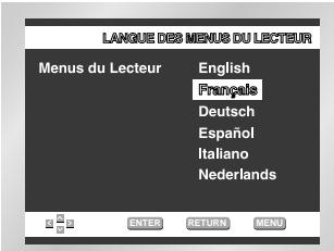 SAMSUNG DVD-E137B - Choix de la langue du menu du disque - 3