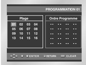 SAMSUNG DVD-HD841 - Programmation de la lecture (CD) - 2