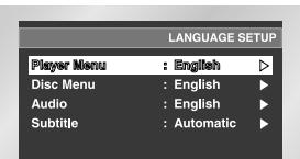 SAMSUNG DVD-HD841 - Using the Player Menu Language - 2