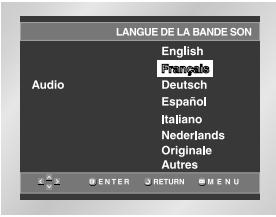 SAMSUNG DVD-HD841 - Choix de la langue de la bande sonore - 1