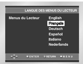 SAMSUNG DVD-HD841 - Choix de la langue du menu du lecteur - 3