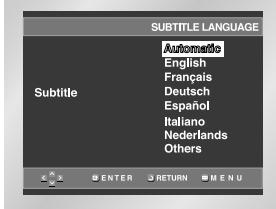 SAMSUNG DVD-HD841 - Using the Subtitle Language - 1