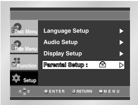 SAMSUNG DVD-HD841 - Setting Up the Parental Control - 5