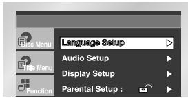 SAMSUNG DVD-HD841 - Using the Player Menu Language - 1