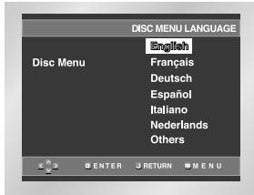 SAMSUNG DVD-HD841 - Using the Disc Menu Language - 1