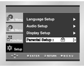 SAMSUNG DVD-HD841 - Setting Up the Rating Level - 1