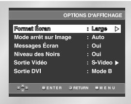 SAMSUNG DVD-HD841 - Configuration des options d'affichage - 2